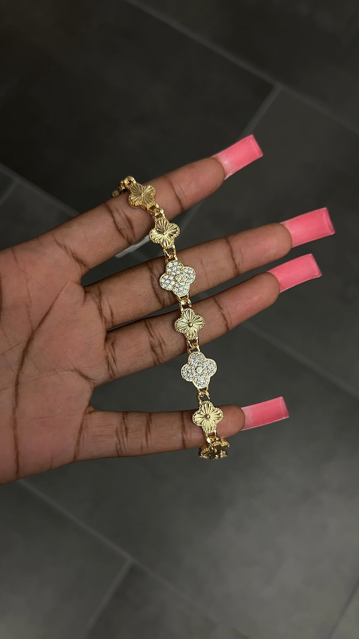 Gold Clover Bracelet