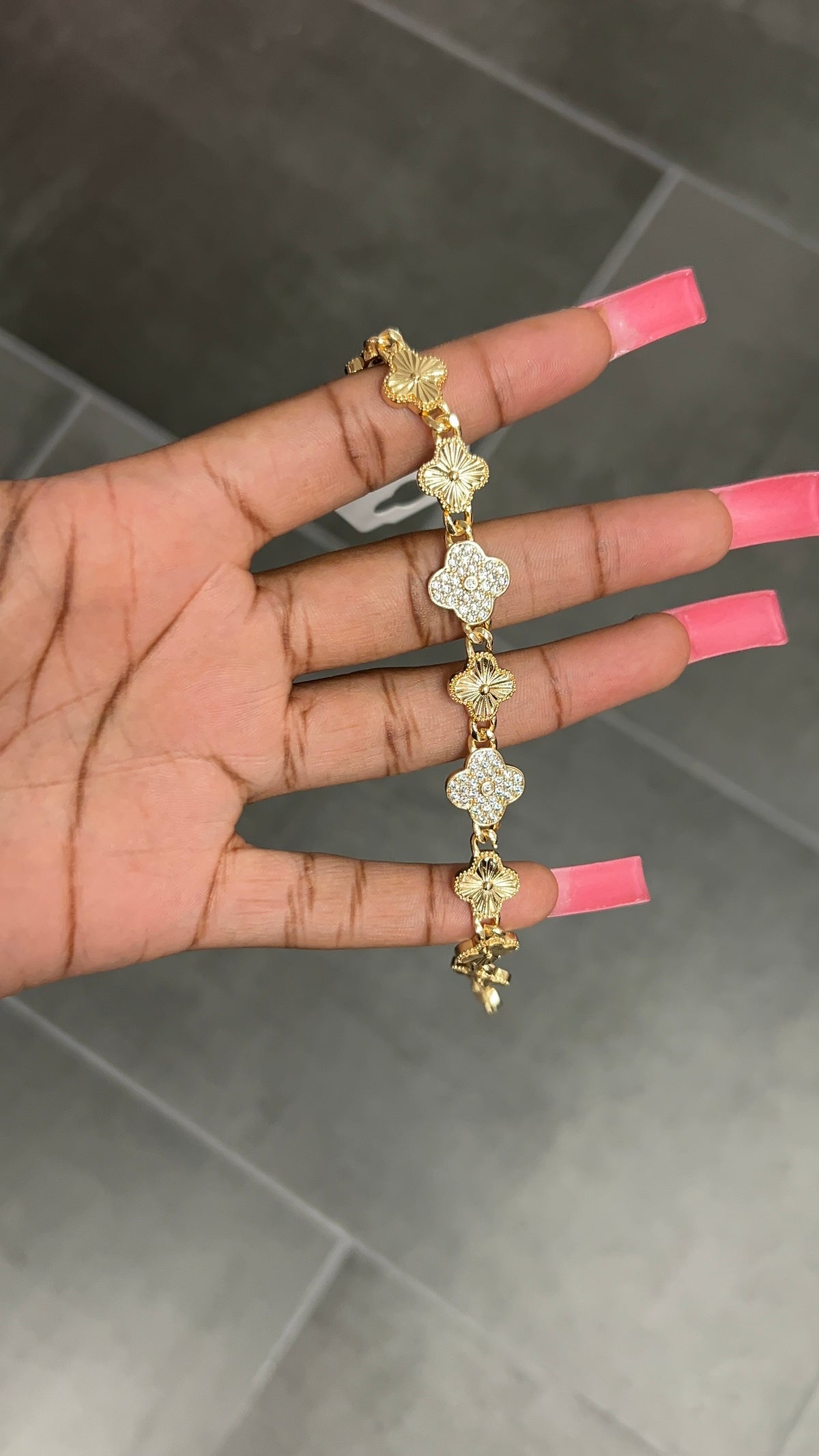 Gold Clover Bracelet