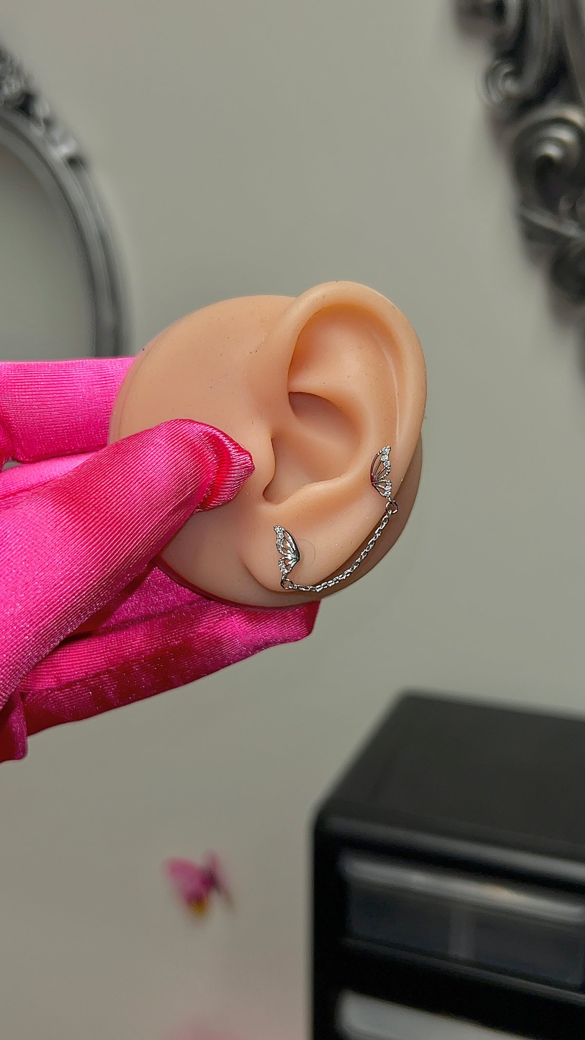 Lucia Double Earring Chain