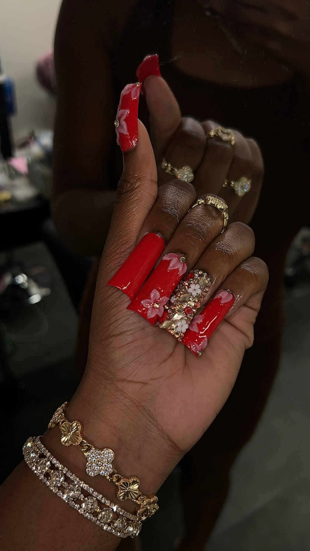 Cherry Blossom Acrylic Press Ons
