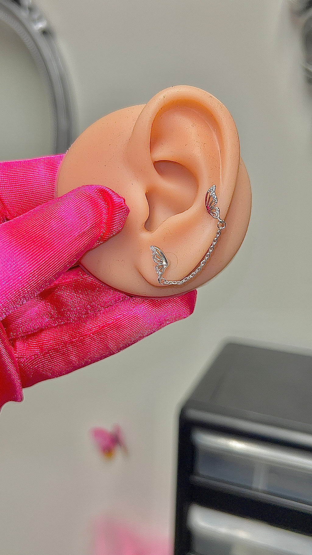 Lucia Double Earring Chain
