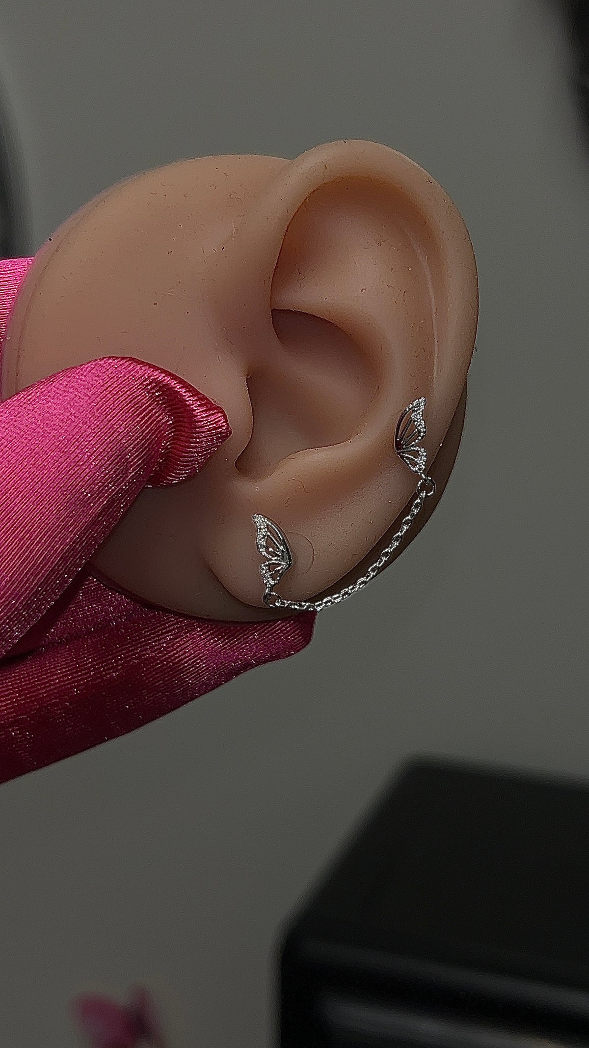 Lucia Double Earring Chain