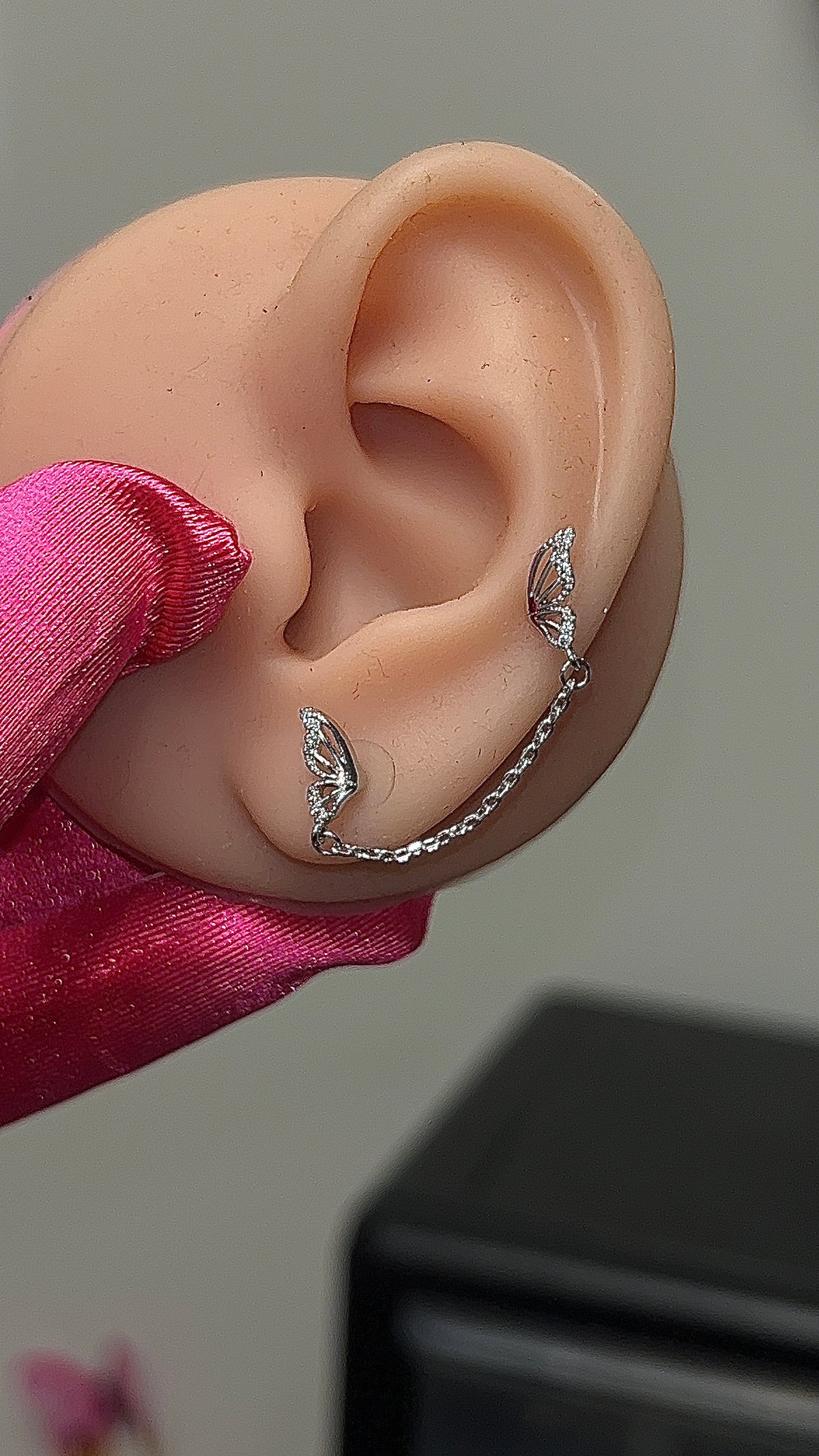 Lucia Double Earring Chain