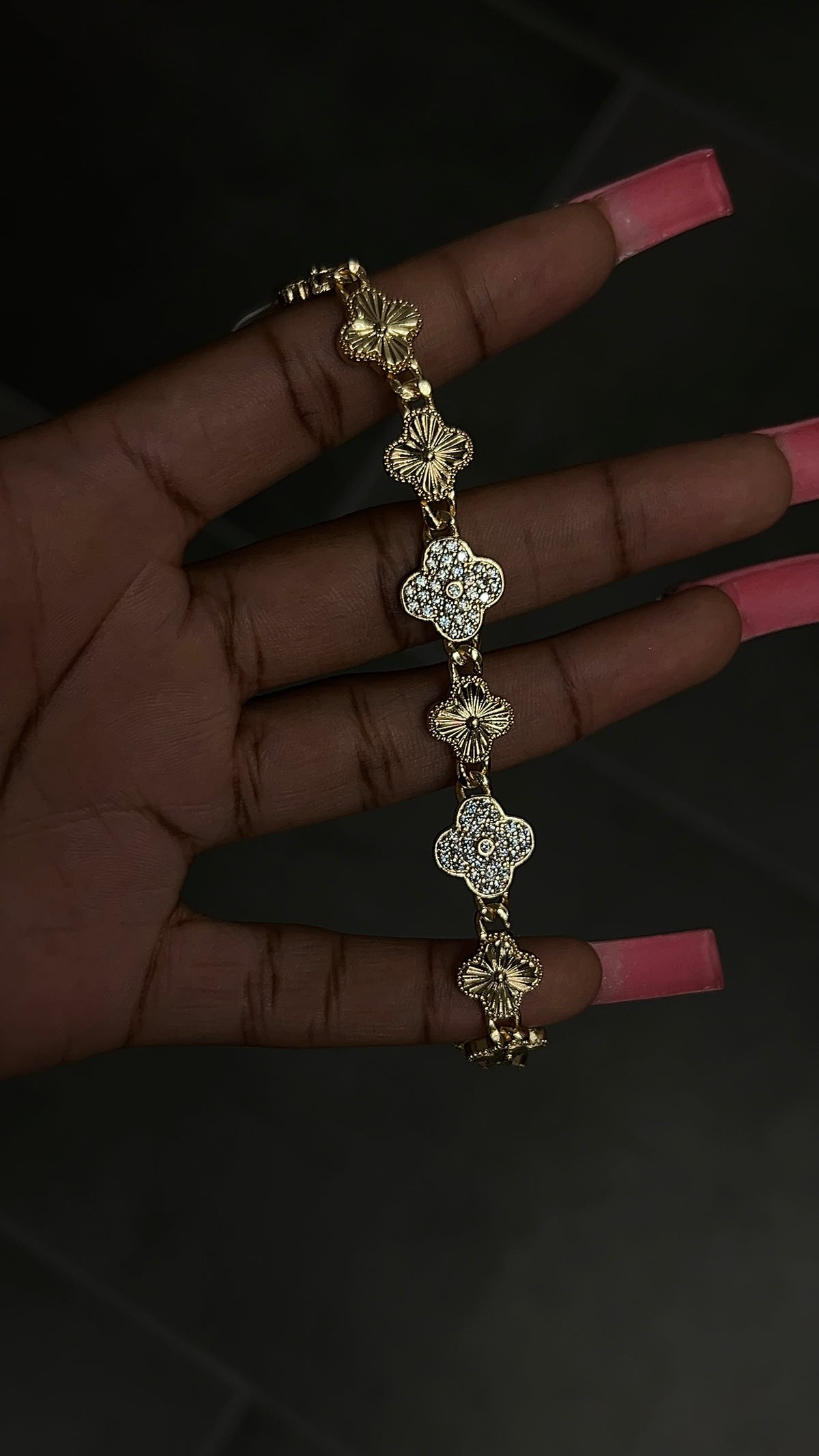 Gold Clover Bracelet